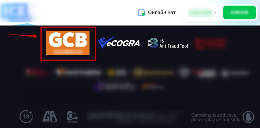 Логотип игорной комиссии